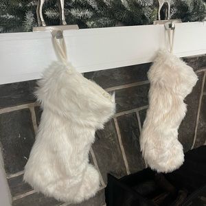 2 Faux Fur Stockings